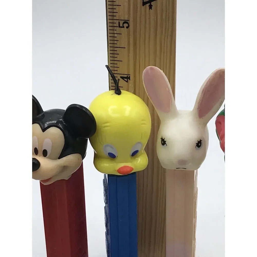Pez Dispenser Lot of‎ 10- Rare 1990s - Disney/ Flinstones / Tweety bird